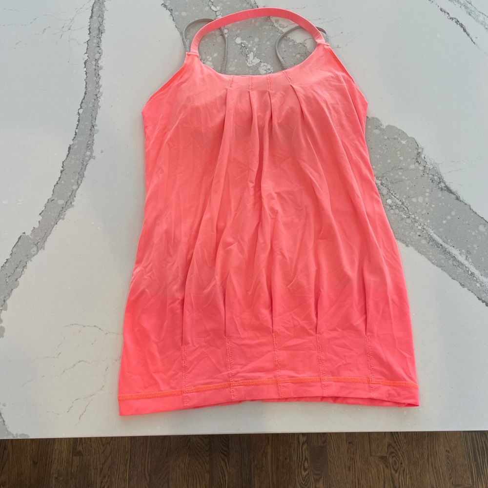 Like new Lululemon size 4 Tank with bra top